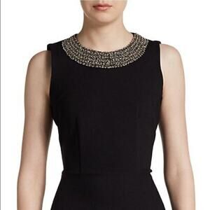Saks Fifth Avenue Beaded Sleeveless Peplum Top